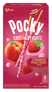 百奇果碎草莓桃子酸奶味装饰饼干