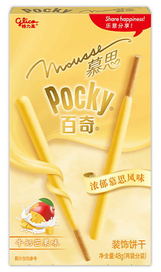 48g Pocky Milk and Mango Mousse Covered Biscuit Sticks (Coating Type)