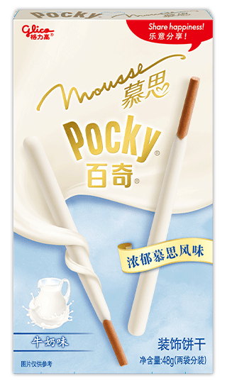 48g Pocky Milk Mousse Covered Biscuit Sticks (Coating Type)