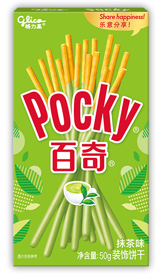 50g Pocky Matcha Cream Covered Biscuit Sticks (Coating Type)