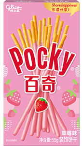 55g  Pocky Strawberry Cream Covered Biscuit Sticks (Coating Type)