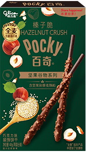 48g Pocky Biscuit SticksCoated with Chocolate Cream Containing Hazelnut Flakes(Coating Type)