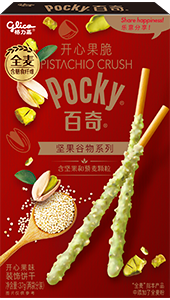 37g Pocky Biscuit Sticks  Coated with Pistachio Cream Containing Pistachio Flakes (Coating Type)
