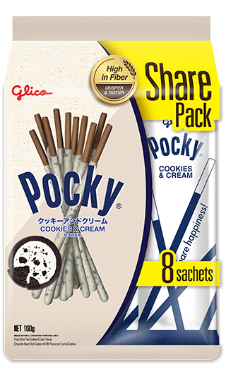 Pocky Share Pack Cookies & Cream Flavour