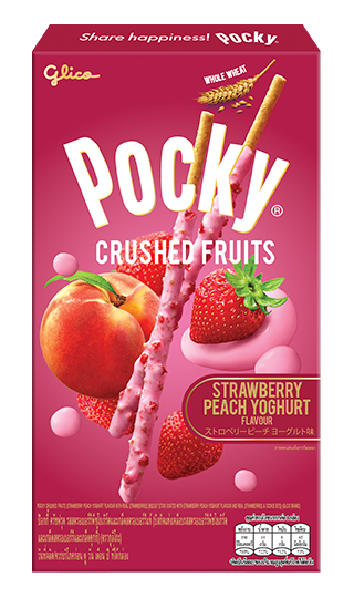 Pocky Crushed Fruits Strawberry Peach Yoghurt